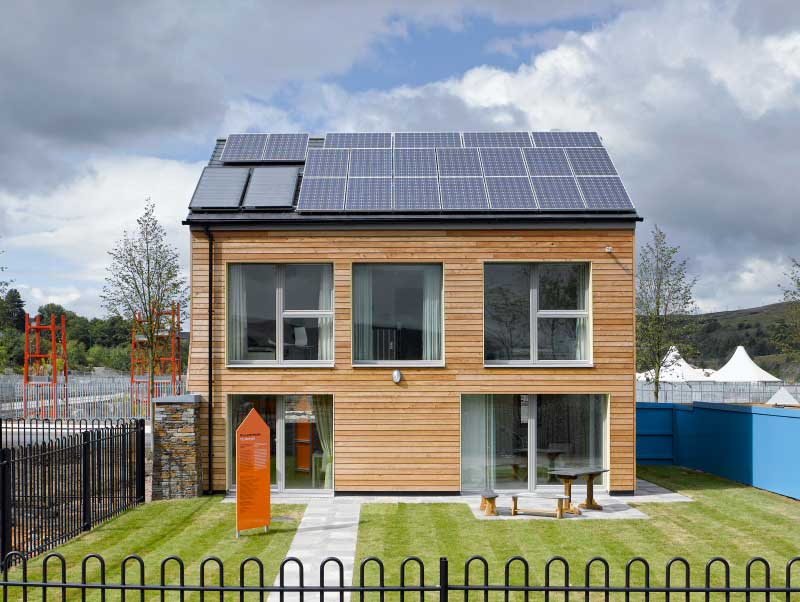 Larch House garden elevation