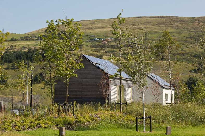 View across the site