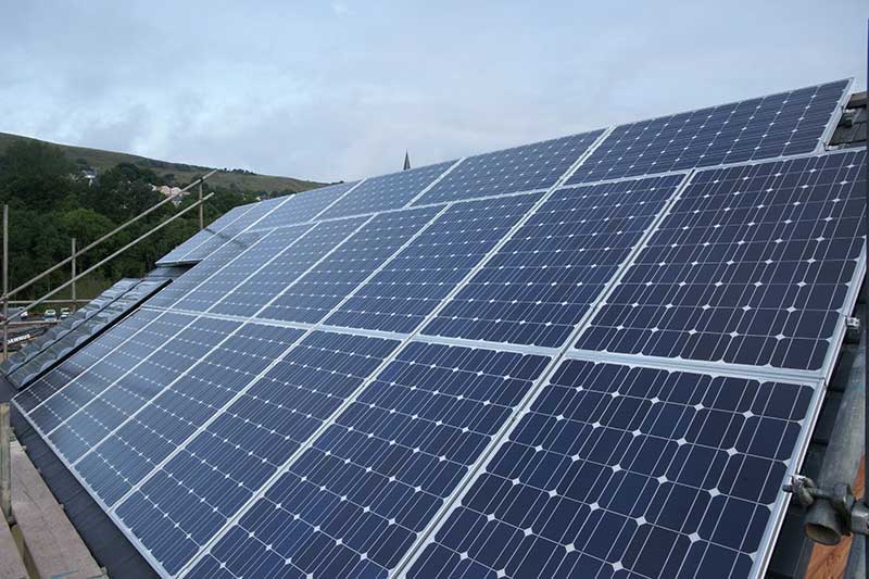 PV panels on the roof
