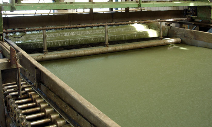 mix prepared for pressing