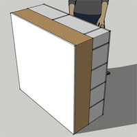 aircrete block wood fibre insulation render