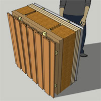 xlam timber wood fibre vertical weatherboard cladding